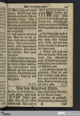 Von dem Begräbniß Jesu.