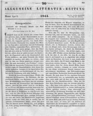 Schnaase, K. J. F.: Geschichte der bildenden Künste. Bd. 1. Düsseldorf: Buddeus 1843 (Fortsetzung von Nr. 89)