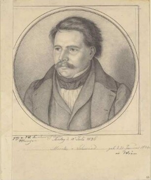Bildnis Schwind, Moritz von (1804-1871), Maler, Graphiker