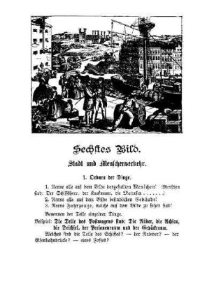 Sechstes Bild: Stadt und Menschenverkehr