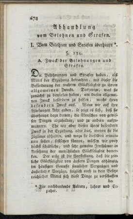 Abhandlung vom Belohnen und Strafen