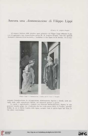 27: Ancora una Annunciazione di Filippo Lippi