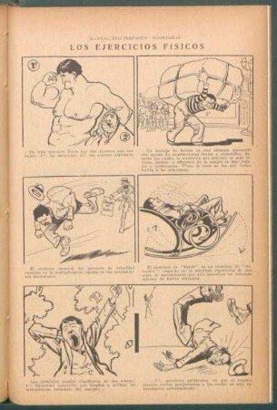 Los ejercicios físicos - [Cómic] : Manual del perfecto "sportsman"