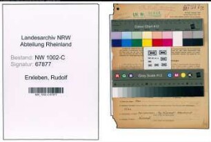 Entnazifizierung Rudolf Erxleben, geb. 09.12.1902 (Kaufmann)