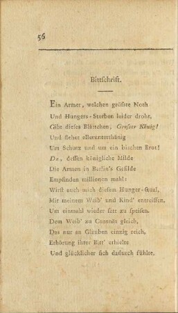 Bittschrift.