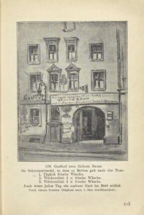 Gasthof zum Grünen Baum im Scheunenviertel ...