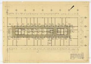 Chemische Institute der Universität Köln: Organische Chemie, Grundriss 1. Obergeschoss, 1:100
