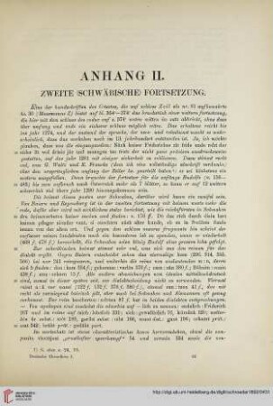 Anhang II: Zweite (schwäbische) Fortsetzung