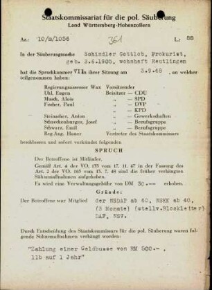 Schindler, Gottlob