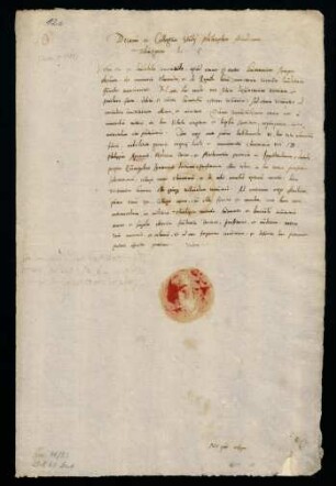 Einladung der philosophischen Fakultät zur Leichenrede für Dr. Philipp Apianus [1589].