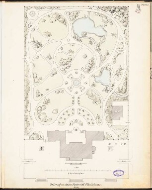 Provinzial-Ständehaus Schinkelwettbewerb 1897: Lageplan 1:500