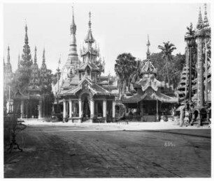 Rangun, Birma. Shwedagon-Pagode, Nebentempel