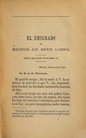 México : Recuerdos de un emigrado, con prólogo de Emilio Castelar