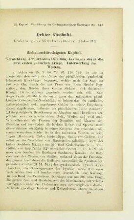 Dritter Abschnitt. Eroberung der Mittelmeerländer. 264-133