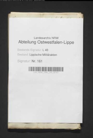 Kostenrechnung für das lipp. Kreiskontingent für Feb. 1797