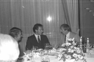 Freiburg im Breisgau: Freundschaftsbesuch von Franz Beckenbauer im Colombi-Hotel auf Einladung des BfG