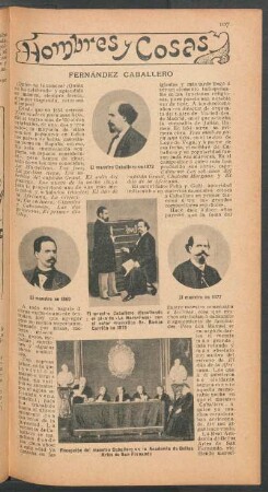Fernández Caballero : Hombres y cosas