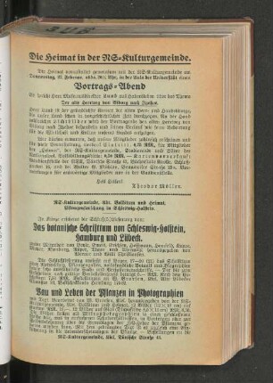 Das botanische Schriftum von Schleswig-Holstein, Hamburg und Lübeck