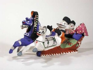 Figurengruppe, Pferdeschlitten (Troika)