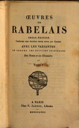 Oeuvres de Rabelais, 1