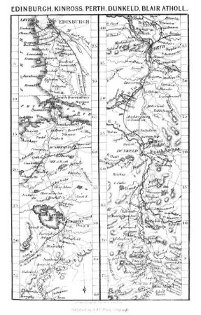 Edinburgh to Kinross, Perth, Dunkeld, and Blair-Atholl.