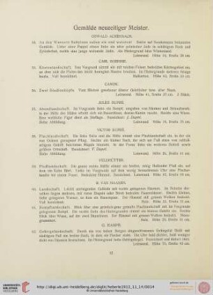 Gemälde neuzeitiger Meister (Nr. 54-87)