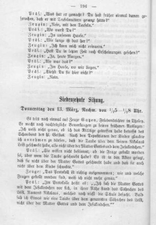 Siebenzehnte Sitzung