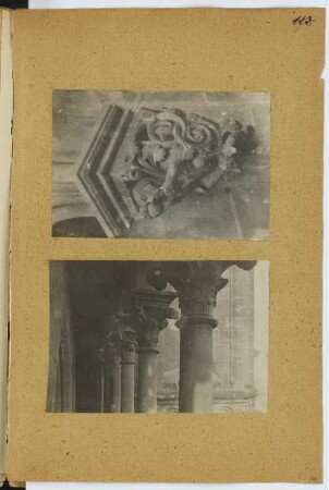 Marienkirche, Gelnhausen: Details (aus: Skizzen- und Fotoalbum 7)