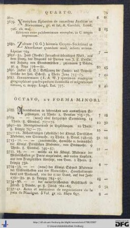 Octavo, et Forma Minori.