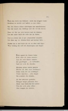 Nicht das werk des bildners, nicht des sängers lied