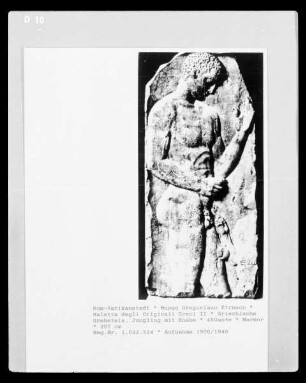 Griechische Grabstele, Jüngling mit Knabe
