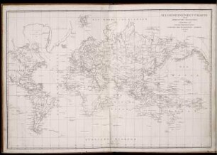 Allgemeine Welt Charte nach Mercators Projection ... 1815