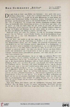 12.1920: Max Beckmanns "Hölle"