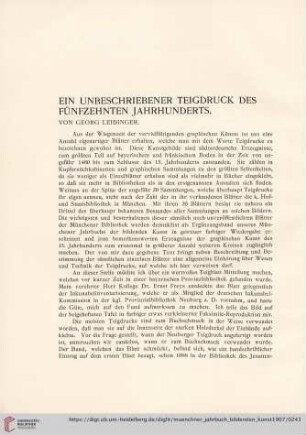 2: Ein unbeschriebener Teigdruck des fünfzehnten Jahrhunderts