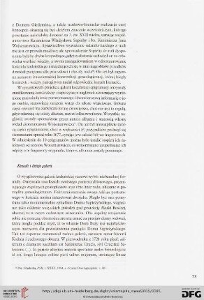 Kształt i dzieje galerii
