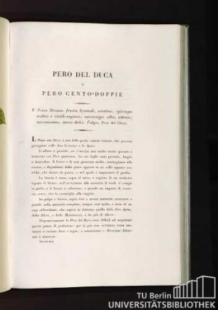 Pero del Duca o Pero Cento-Doppie