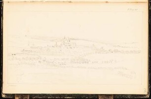 Skizzenbuch: Stadtansicht: Perspektivische Ansicht