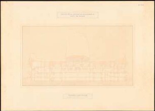 Reichstag, Berlin Zweiter Wettbewerb: Längsschnitt 1:200