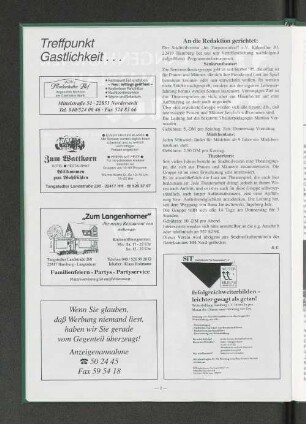 An die Redaktion gerichtet: