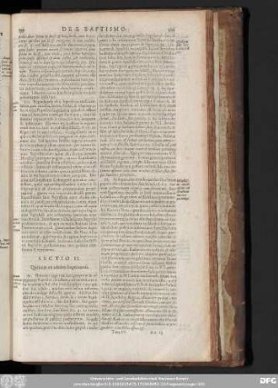 Sectio II. Quinam ex adultis baptizandi.