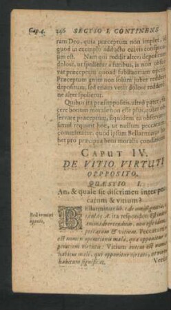 Caput IV. De Vitio Virtuti Opposito.