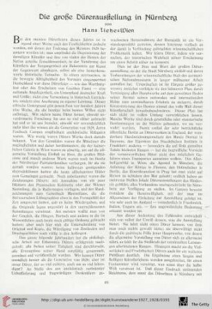 9/10: Die große Dürerausstellung in Nürnberg, [1]