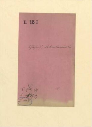 Personalunterlagen des Dekorationsmalers Ulrich Schleehauf