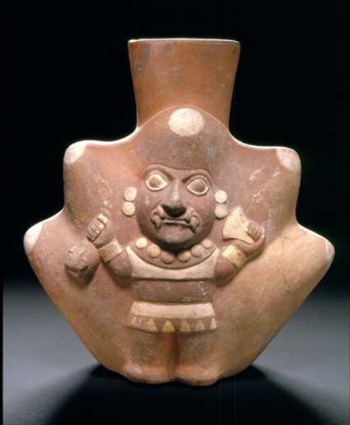 Anthropo-zoomorphic figure in the mountains