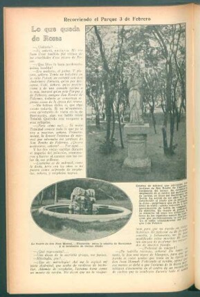 Lo que queda de Rosas : Recorriendo el Parque 3 de Febrero