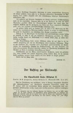 V. Der Aufstieg zur Weltmacht