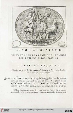 Livre troisieme: De l'art chez les Étrusques et chez les peuples ciconvoisins