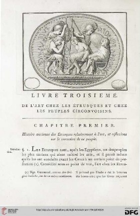 Livre troisieme: De l'art chez les Étrusques et chez les peuples ciconvoisins