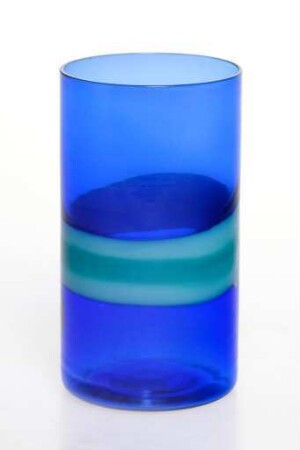 Blauer Becher "a fasce"