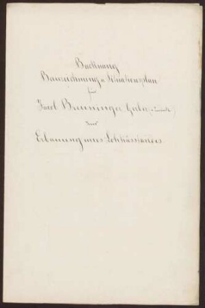 Breuninger, Jakob, Gerber Bau eines Trockenschuppens